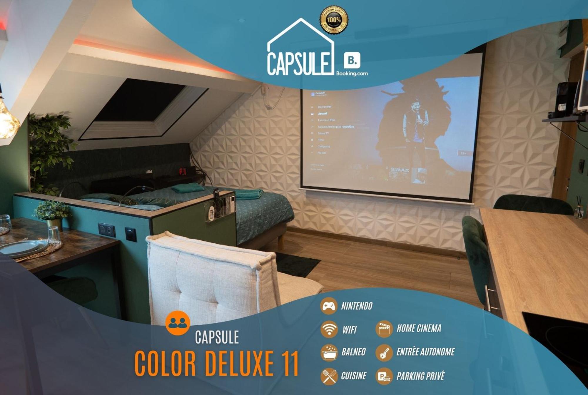 Capsule Color Deluxe Balneo I Ecran Home Cinema I Console De Jeux Trith-Saint-Leger Exterior foto